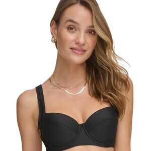 DKNY Molded Underwire Bikini Top - Black